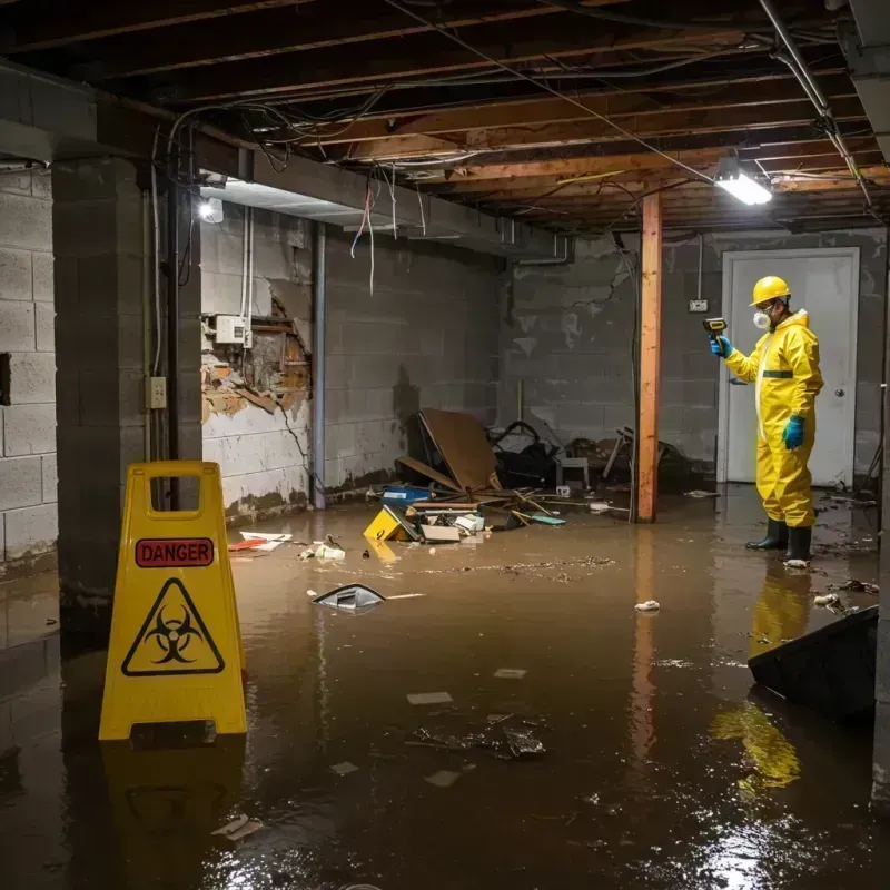 Flooded Basement Electrical Hazard in Mount Prospect, IL Property